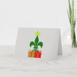 Carte Arbre et cadeau de Noël de la Louisiane Fleur De