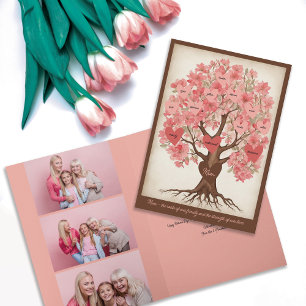Carte Arbre généalogique enchanteur Photo Fête des Mères