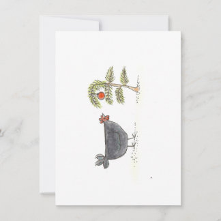 CARTE ARBRE HEN ET NOËL ADAPTÉE À LA FRAMINATION