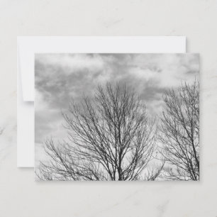 Carte Arbre monochrome