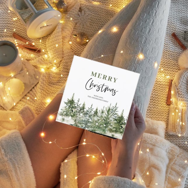 Carte Arbre vert de Noël | Joyeux Noël (Créateur téléchargé)