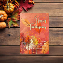 Arbres à feuilles automnales Bible Verse Bon thank