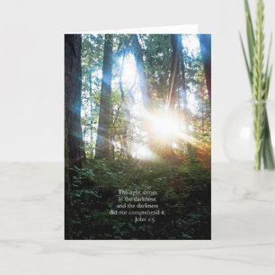 Carte Arbres Bible chrétienne Verse Écriture Créationart