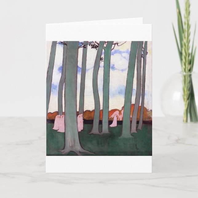 Carte Arbres verts, Maurice Denis (Devant)