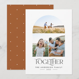 Carte Arc de rouille photo moderne 3 ensemble typographi