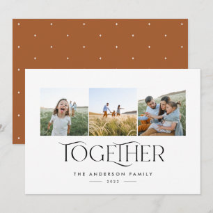 Carte Arc de rouille photo moderne 3 ensemble typographi