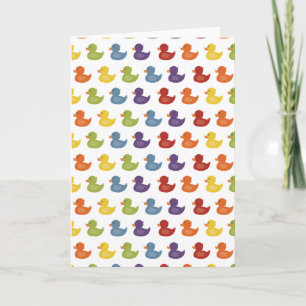 Carte Arc-en-ciel   Canards en caoutchouc   Tout en Moti