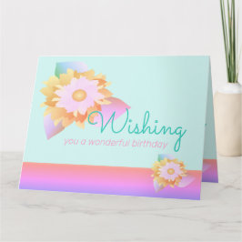 Carte Arc-en-ciel coloré