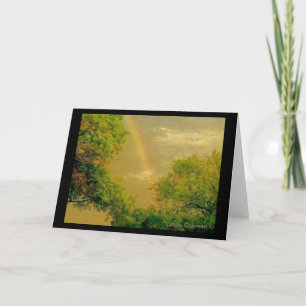 Carte Arc-en-ciel d'or de ciel