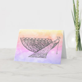 Carte Arc-en-ciel Ornate Chanukah Menorah, personnalisab