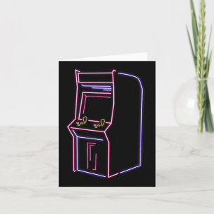 Carte Arcade Video Gamer Machine de jeu Vintage 80s 90s