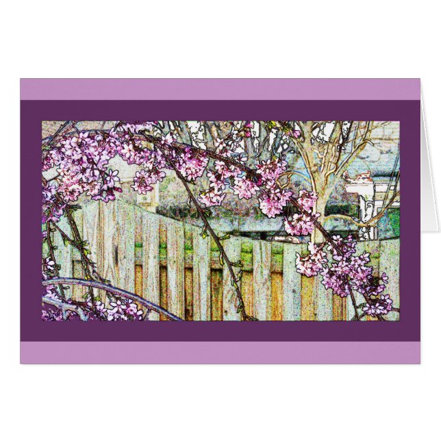 Carte Archer Cherry Blossom Branch (Devant horizontal)
