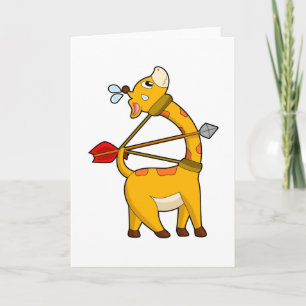 Carte Archer de girafe flèche Bow