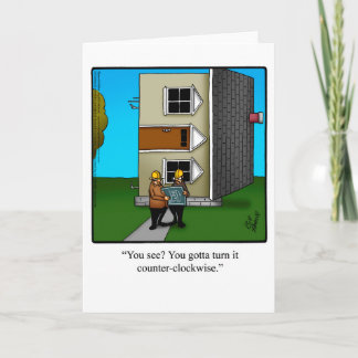 Carte Architect Humor Greeting Card