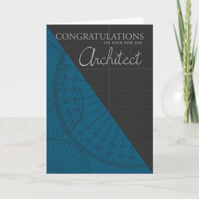 Carte Architecte - le nouveau travail - élégant avec le (Devant)