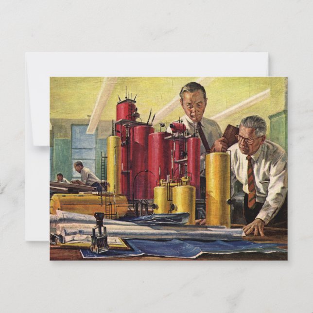 Carte Architectes travaillant dans un bureau, entreprise (Devant)