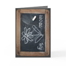 Ardoise 10 Fleur pour Maman Vinatge École Ardoise 