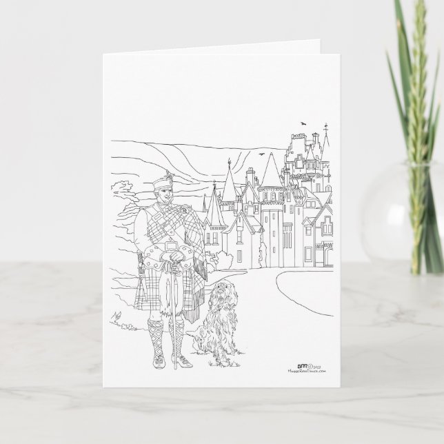 Carte Ardverikie House Highlander Gordon Setter (Devant)