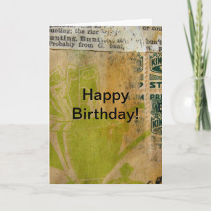 Carte Argent Joyeux anniversaire