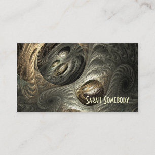 Carte argentée de profil de fractale de tunnel