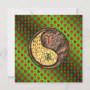 Carte Aries et la chèvre de la Terre