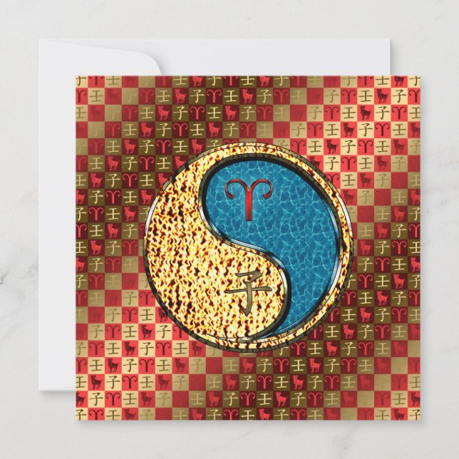 Carte Aries et rat d'eau (Devant)