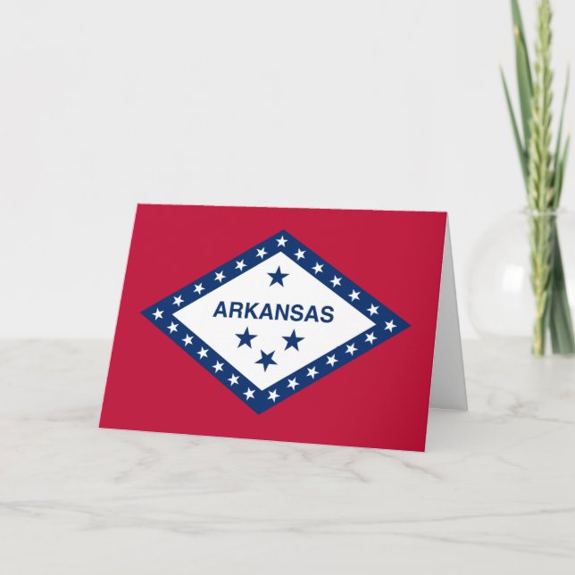 Carte Arkansan Flag, Flag of Arkansas (Devant)