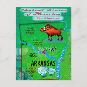 Carte Arkansas USA