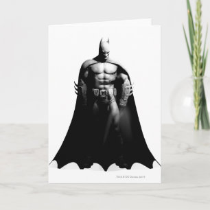 Carte  Arkham  Pose noir et blanc de Batman