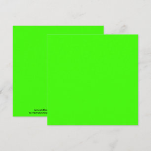 Carte Arlequin Neon Vert Couleur Solide