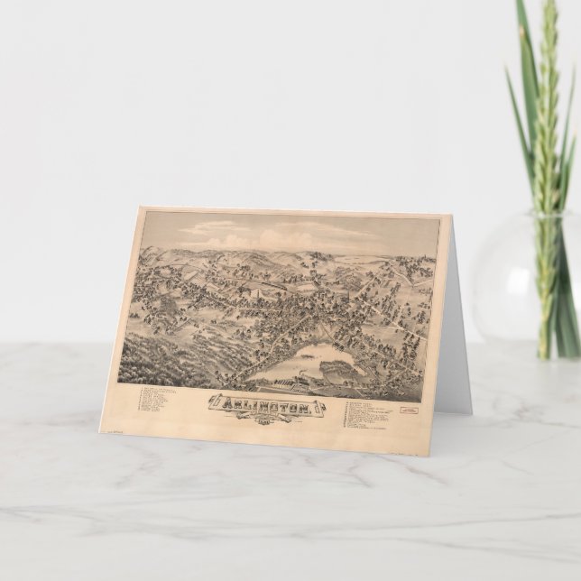 Carte Arlington Massachusetts (1884) (Devant)