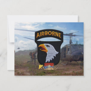 Carte armée 101e aire de répartition aéroportée du vietn