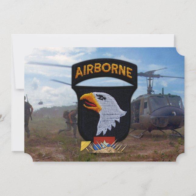 Carte armée 101e aire de répartition aéroportée du vietn (Devant)