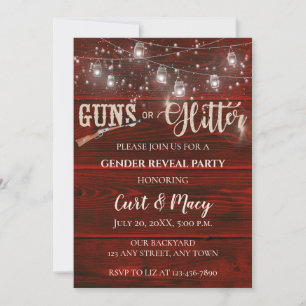 Carte Armes à feu ou Parties scintillant Genre Reveillez