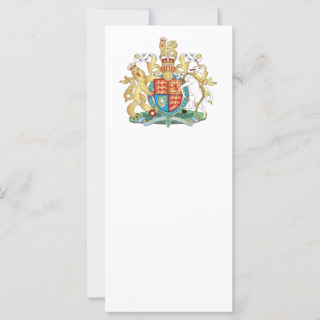 Carte Armoiries britanniques (Devant)