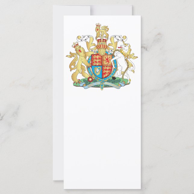 Carte Armoiries britanniques (Devant)