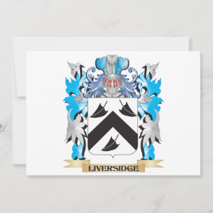 Carte Armoiries de Liversidge - Armoiries de la famille