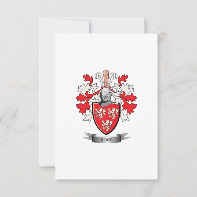 Carte Armoiries de Ross Family Crest (Devant)