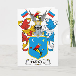 Carte Armoiries hongroises de la famille Beldy