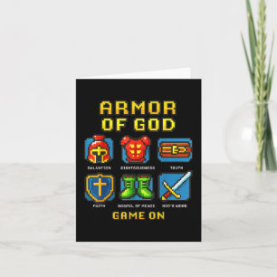 Carte Armor De Dieu Pixel Faith Christian Vidéo Jeu
