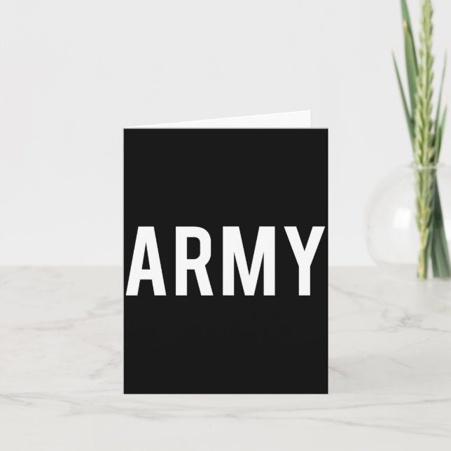 Carte Army - Cool New Us American Vet Funny Gift Tee  (Devant)