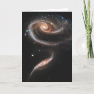 Carte Arp 273 Galaxies Interagissant En Andromède.