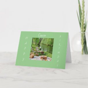 CARTE ARRÊTÉ PAR *COUSIN* POUR DIRE "JOLIE ANNIVERSAIRE"