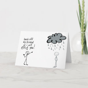 Carte Arrêtez La Mauvaise Pluie