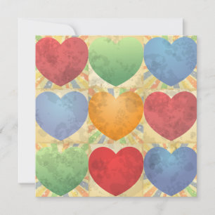 Carte Arrière - plan de coeur