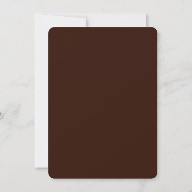 Carte Arrière - plan de couleur Brown profonde et riche (Devant)
