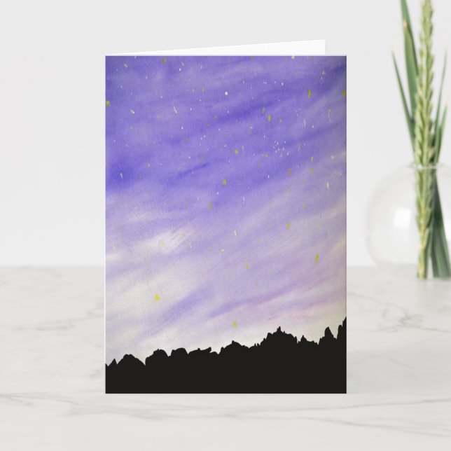 Carte Arrière - plan de nuit de Sky Mountain (Devant)