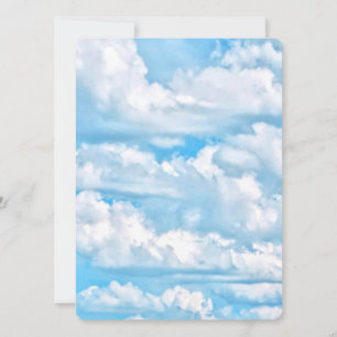 Carte Arrière - plan des nuages ensoleillés de Festin