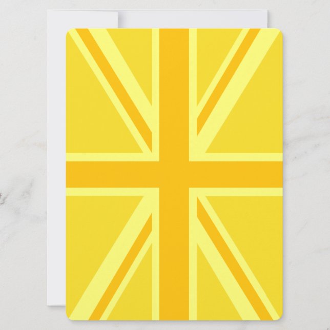 Carte Arrière - plan du drapeau britannique Union Jack j (Devant)