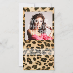 Carte Arrière - plan Empreinte de léopard